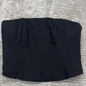 Per Se Elegant Black Strapless Top